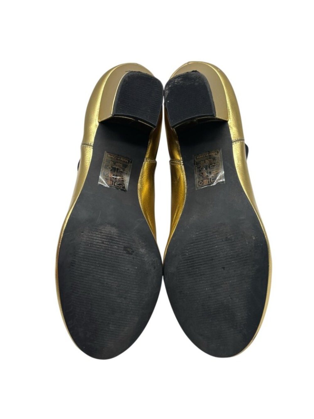 But Another Innocent Tale Ankle Boots, Heels B.A.I.T Women’s Size 10 Gold - Picture 9 of 16